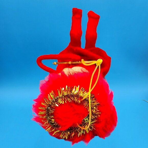 Vintage 1950s Red Hair Pixie Angel Japan Knee Hugger Felt Tulle Wings Ornament - Picture 6 of 8